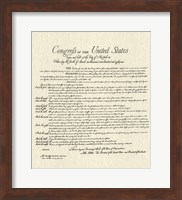 Bill of Rights (Document) Fine Art Print