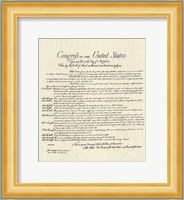 Bill of Rights (Document) Fine Art Print