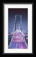 Oakland Bridge 3 Color Framed Print