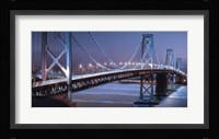 Oakland Bridge 2 Color Framed Print