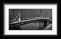 Oakland Bridge 2 BW Fine Art Print