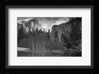 Yosemite Reflection 2 BW Fine Art Print