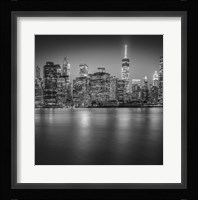 Manhattan Skyline Night 3 Fine Art Print
