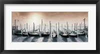 Gondolas Pano Color Fine Art Print