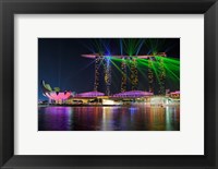 Marina Bay Sands Lasershow Fine Art Print
