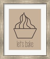 Let's Bake - Dessert V Brown Fine Art Print