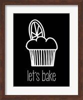 Let's Bake - Dessert IV Black Fine Art Print
