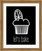 Let's Bake - Dessert IV Black Fine Art Print