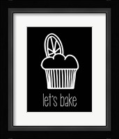 Let's Bake - Dessert IV Black Fine Art Print