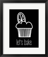 Let's Bake - Dessert IV Black Framed Print