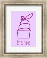 Let's Bake - Dessert III Purple Fine Art Print