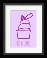 Let's Bake - Dessert III Purple Fine Art Print