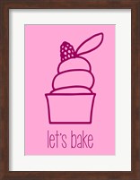 Let's Bake - Dessert III Pink Fine Art Print