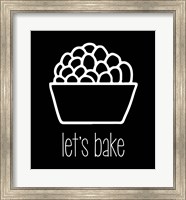 Let's Bake - Dessert II Black Fine Art Print