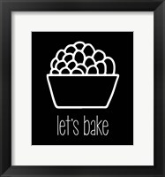 Let's Bake - Dessert II Black Framed Print
