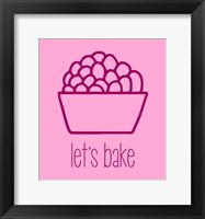 Let's Bake - Dessert II Pink Framed Print