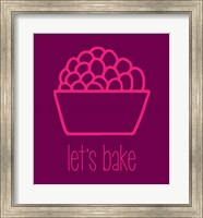 Let's Bake - Dessert II Magenta Fine Art Print