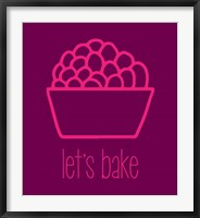 Let's Bake - Dessert II Magenta Fine Art Print