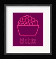 Let's Bake - Dessert II Magenta Fine Art Print