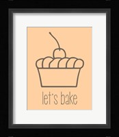 Let's Bake - Dessert I Creme Fine Art Print