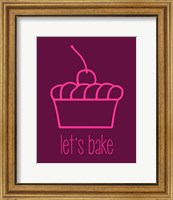 Let's Bake - Dessert I Magenta Fine Art Print