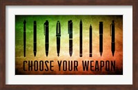 Choose Your Weapon - Scrotched Earth Fine Art Print