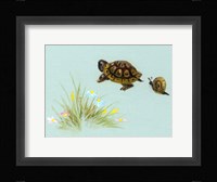 Spring Fling - Trutle And Snail Fine Art Print