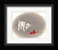 Dalmation 6- Caught Red Pawed Fine Art Print