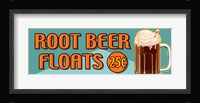 Root Beer Floats 25 Cents Oblong Fine Art Print