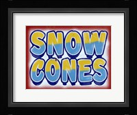 Snow Cones Distressed Fine Art Print
