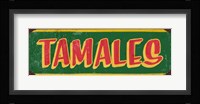 Tamales Dk Green Framed Print