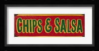 Chips And Salsa Red Framed Print