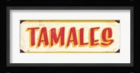 Tamales Cream Framed Print