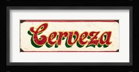 Cervesa Cream Framed Print