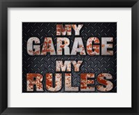 My Rules Garage Fine Art Print