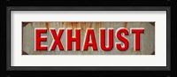 Exhaust Rusted Garage Framed Print