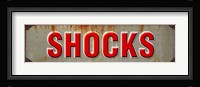 Shocks Rusted Garage Framed Print