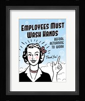 Employees Wash Hands Fine Art Print