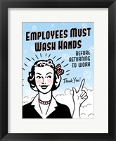 Employees Wash Hands Fine Art Print