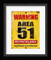 Area 51 Framed Print