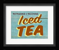 Iced Tea Rustic - Rectangle Framed Print