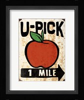 U-Pick Apple Framed Print
