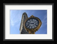 Flatiron and Clock Framed Print