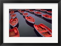 City Island Red Row Boats Fine Art Print