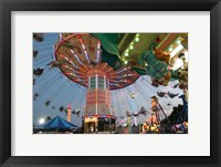 County Fair Flying Chairs Framed Print