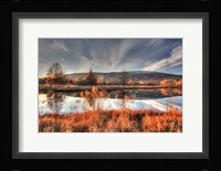 Autumn Pond And Cliffs Fine Art Print