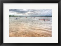 Kayaks On The Hudson Fine Art Print