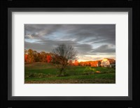 The Neighbor's Barn Sunset Fine Art Print