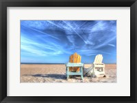Two Chairs On The Beach Fine Art Print