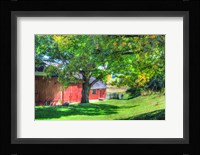 Barn And Family Fine Art Print
